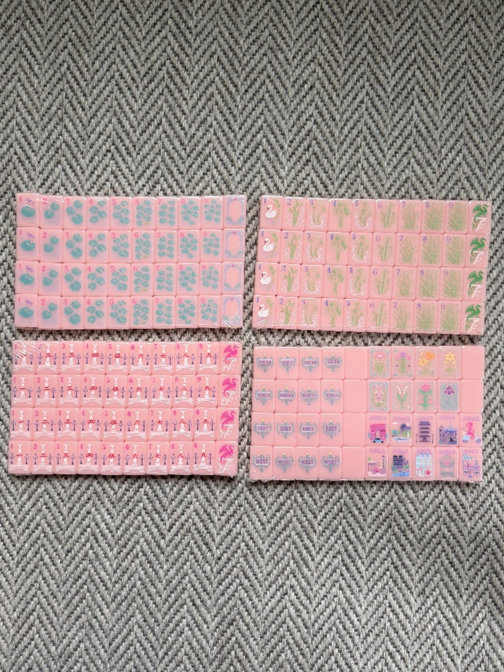 Pink Paris American Mahjong Tile set (new)